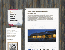 Tablet Screenshot of annieriggsmuseum.org
